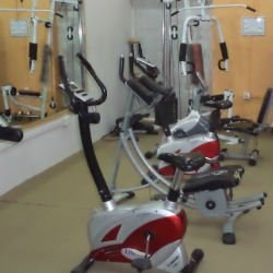 Exercise equipment in Chambeli’s fitness center